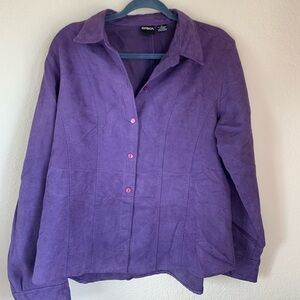 Vintage Purple Button Down Shirt